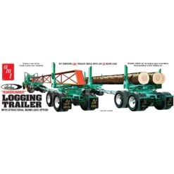 AMT 1/25, Peerless Logging Semi Trailer Model Kit