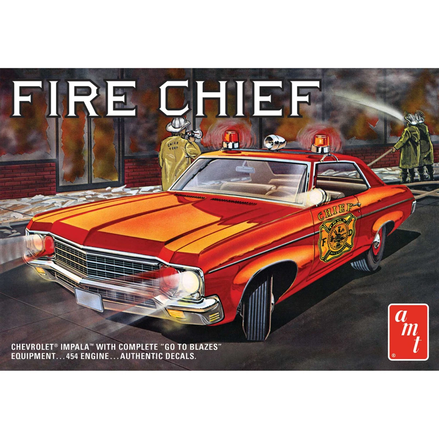 AMT 1/25 1970 Chevy Impala Fire Chief 3 AMT 1/25 1970 Chevy Impala Fire Chief