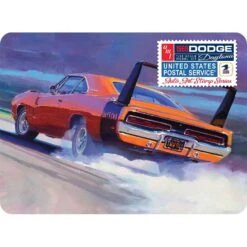 AMT 1969 Dodge Charger Daytona-USPS Stamp Collector Tin