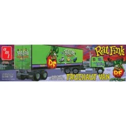 AMT 1/25 Fruehauf Beaded Van Semi Trailer Hauler, Rat Fink