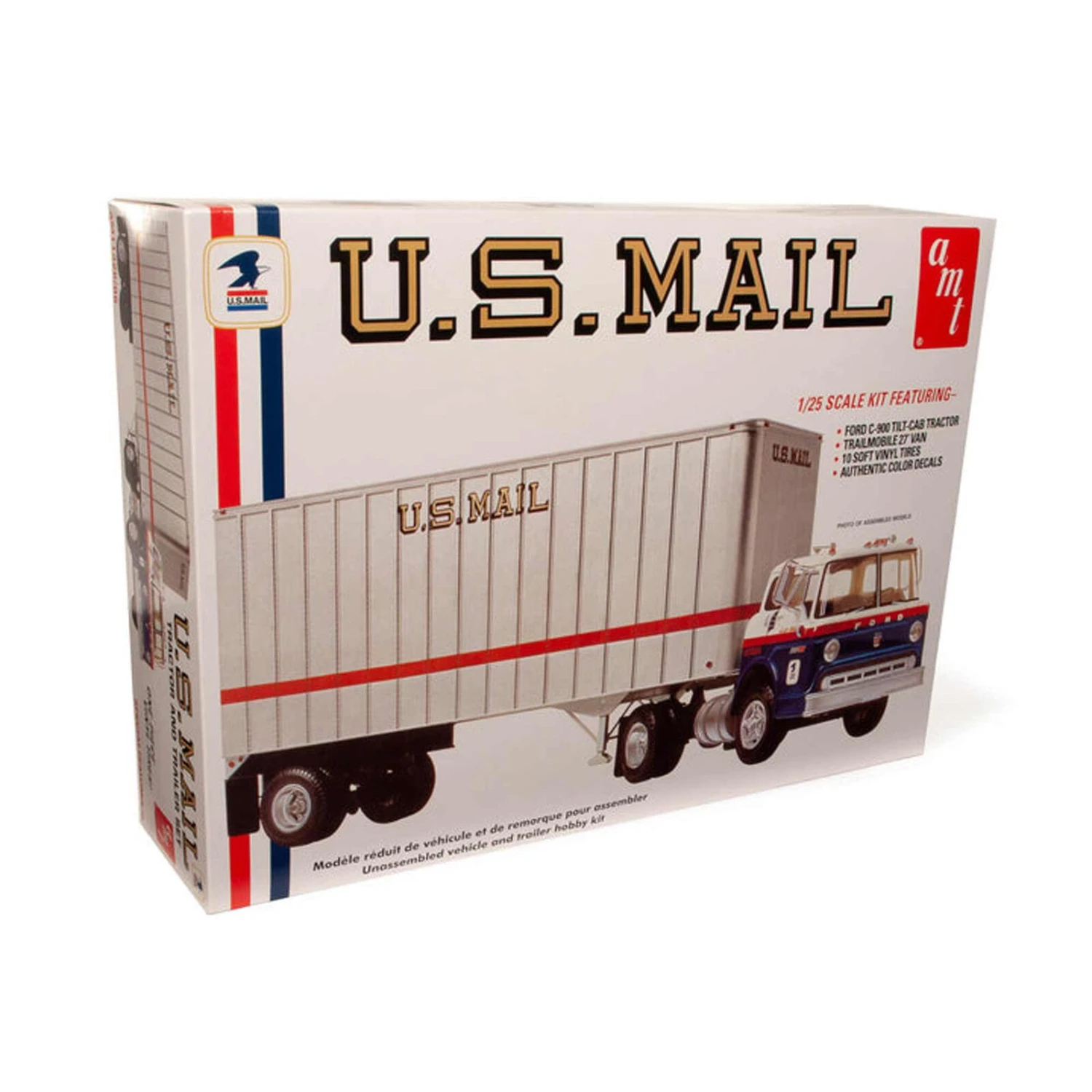 AMT 1/25 Ford C900 US Mail Truck With USPS Trailer 3 AMT 1/25 Ford C900 US Mail Truck With USPS Trailer