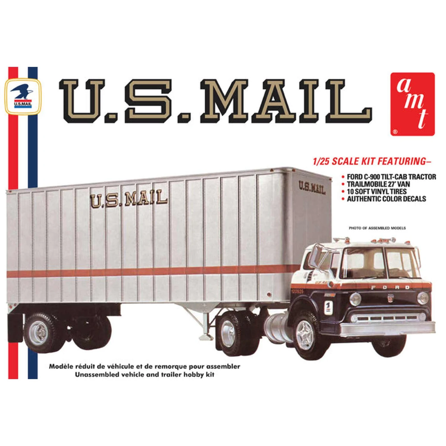 AMT 1/25 Ford C900 US Mail Truck With USPS Trailer 7 AMT 1/25 Ford C900 US Mail Truck With USPS Trailer - Image 5