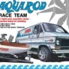 Aqua Rod Race 75 Chevy Van Race Boat Trailer 1/25